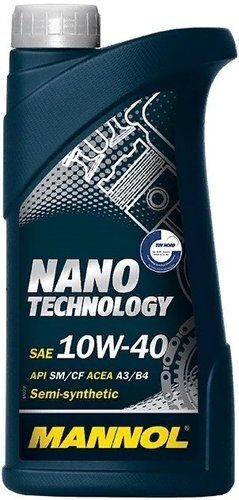 Масло полусинтетическое Mannol NANO Technology 10W-40 API SM/CF 1л