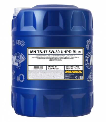 Масло синтетическое Mannol TS-17 5W-30 UHPD Blue  20 л