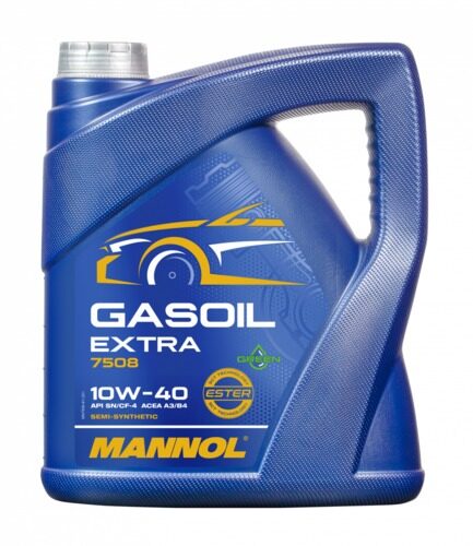 Масло полусинтетическое Mannol 7508 GASOIL EXTRA 10W40 (Green)  4л