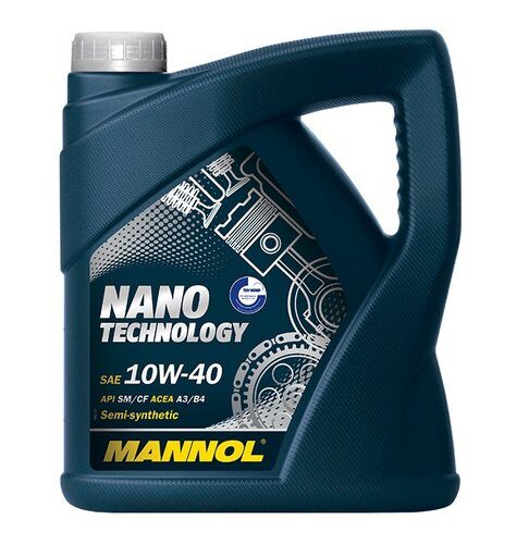 Масло полусинтетическое Mannol NANO Technology 10W-40 API SM/CF 4л