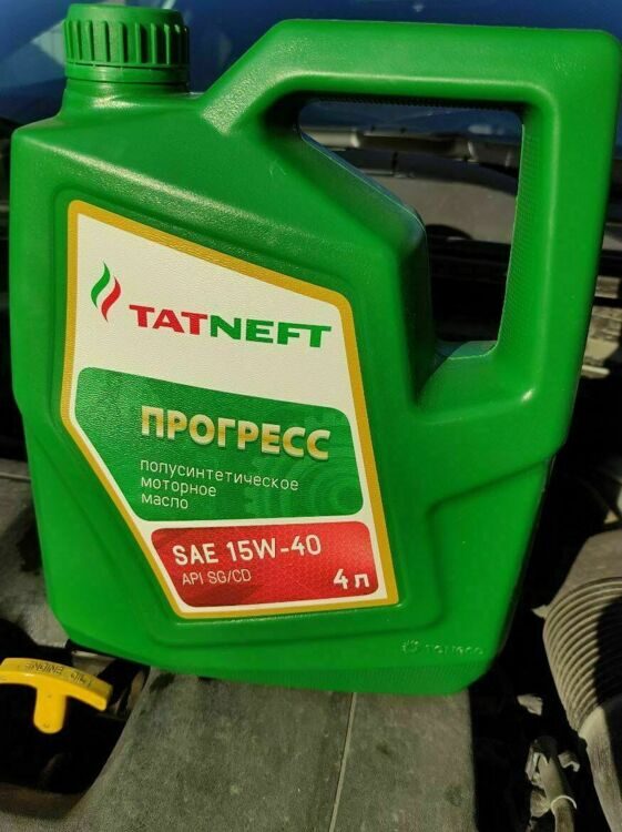 Масло полусинтетическое ТАТНЕФТЬ ПРОГРЕСС-SAE-15W40