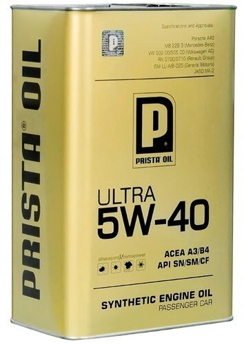 Синтетическое масло Prista Ultra 5W-40