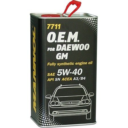 Масло синтетическое Mannol O.E.M. for Daewoo GM 5W-40(Metal) 18л