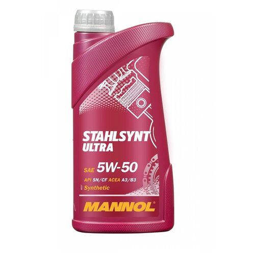 Масло синтетическое Mannol STAHLSYNT ULTRA 5w50  API  SN/CF  1л